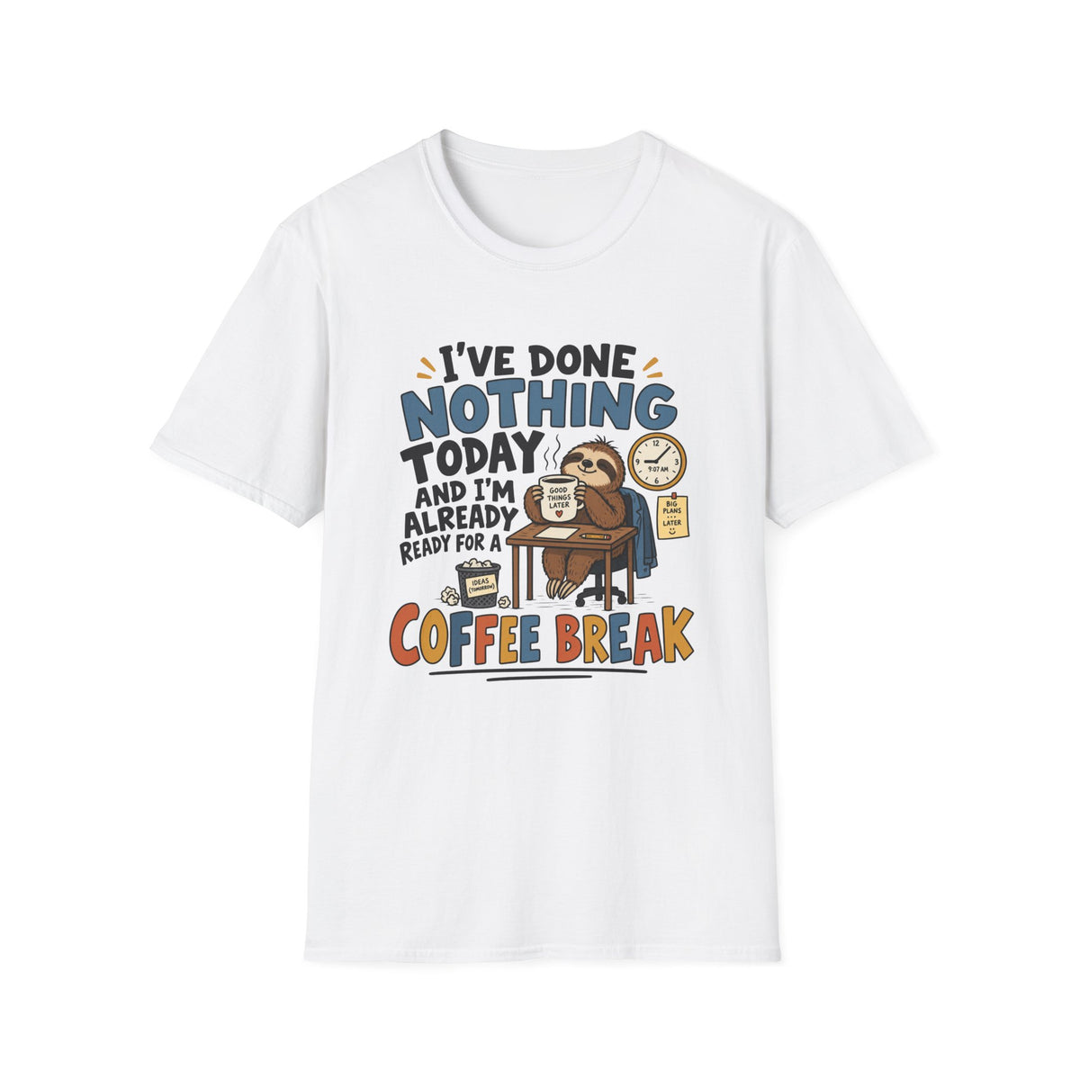 Sloth Coffee Break T-Shirt