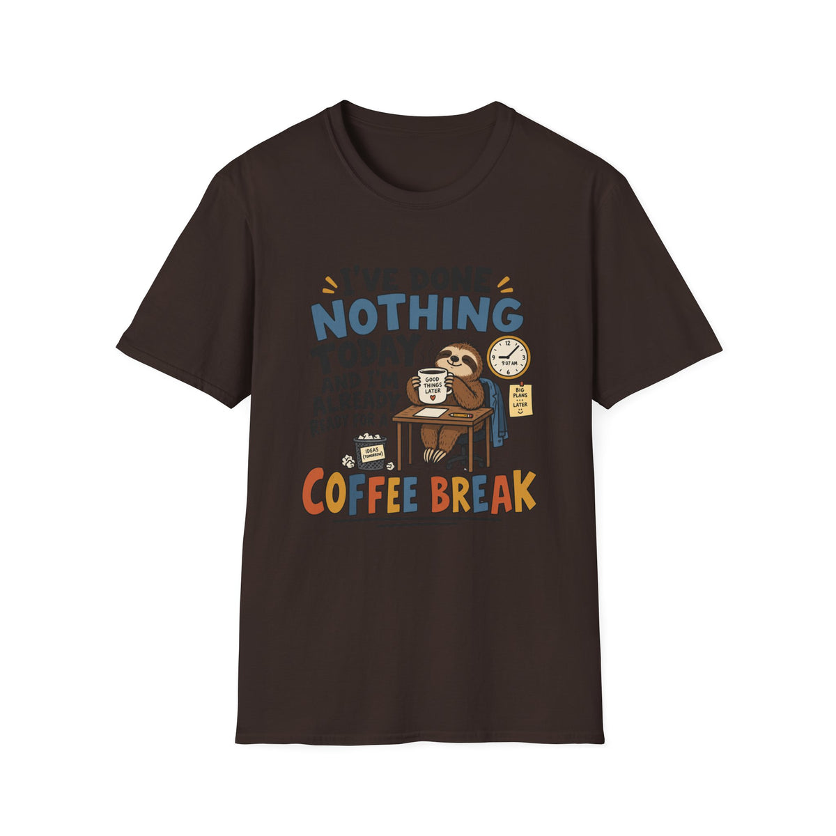 Sloth Coffee Break T-Shirt