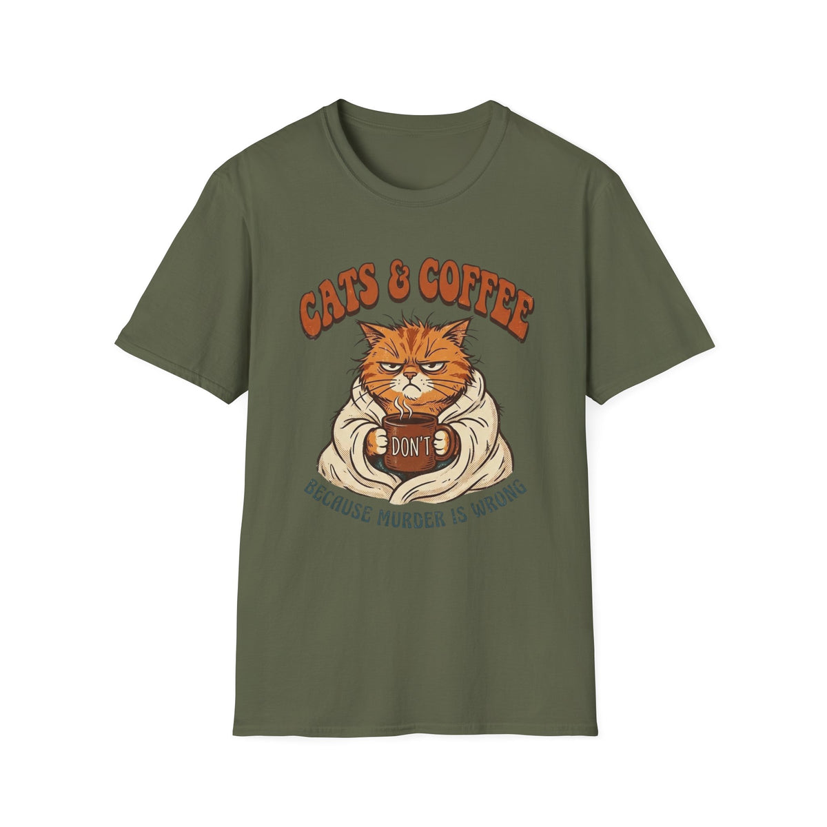 Grumpy Coffee Cat T-Shirt