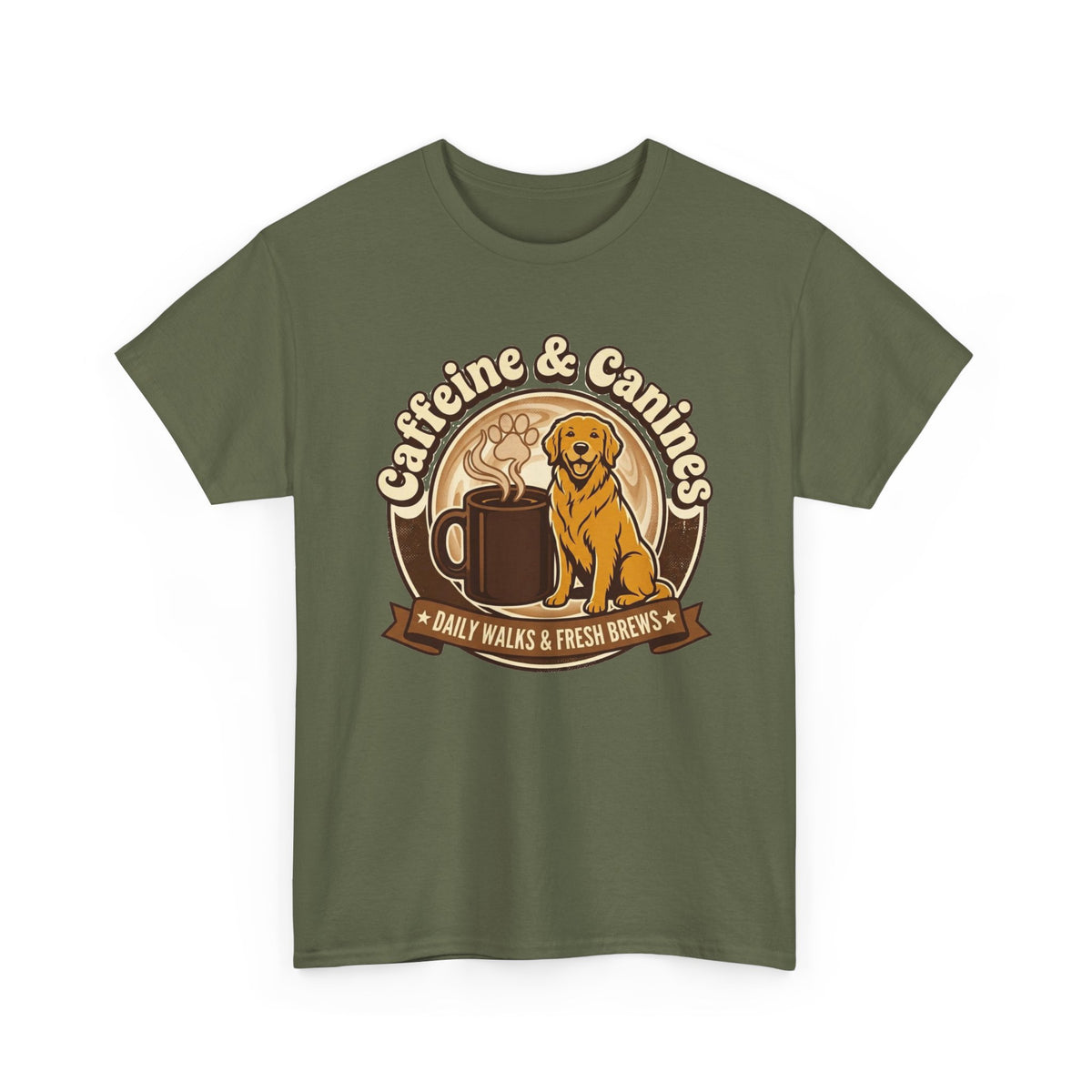 Caffeine & Canines T‑Shirt