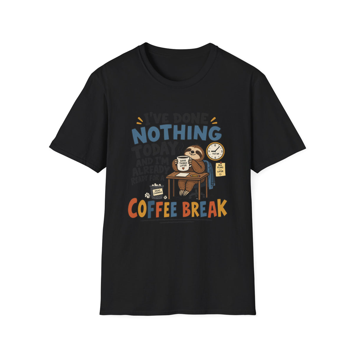 Sloth Coffee Break T-Shirt