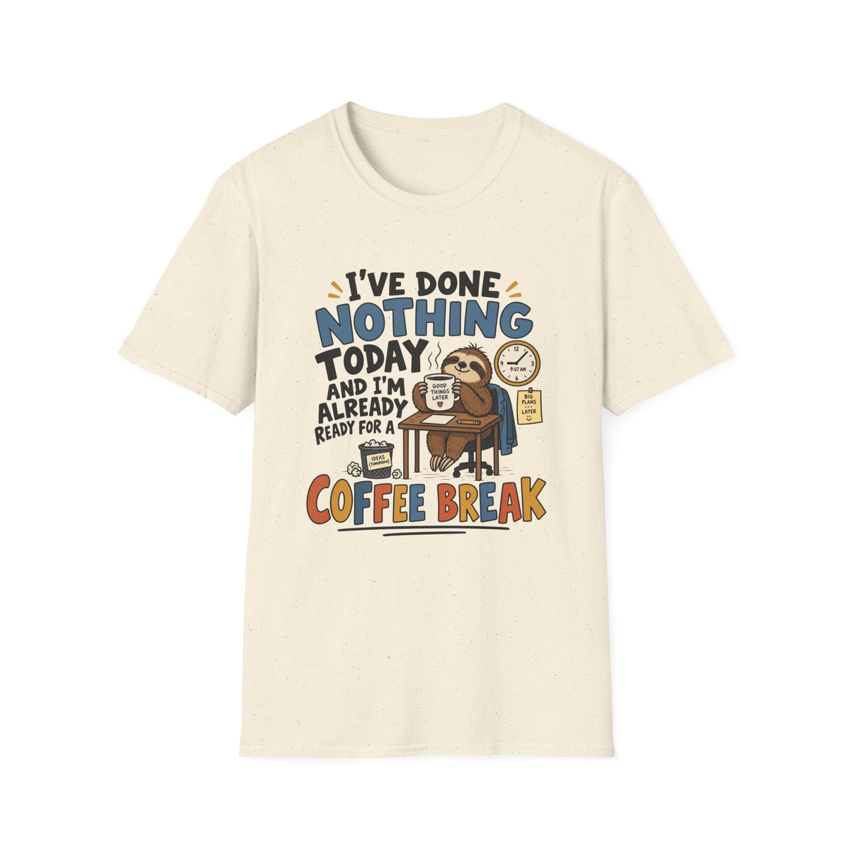 Sloth Coffee Break T-Shirt