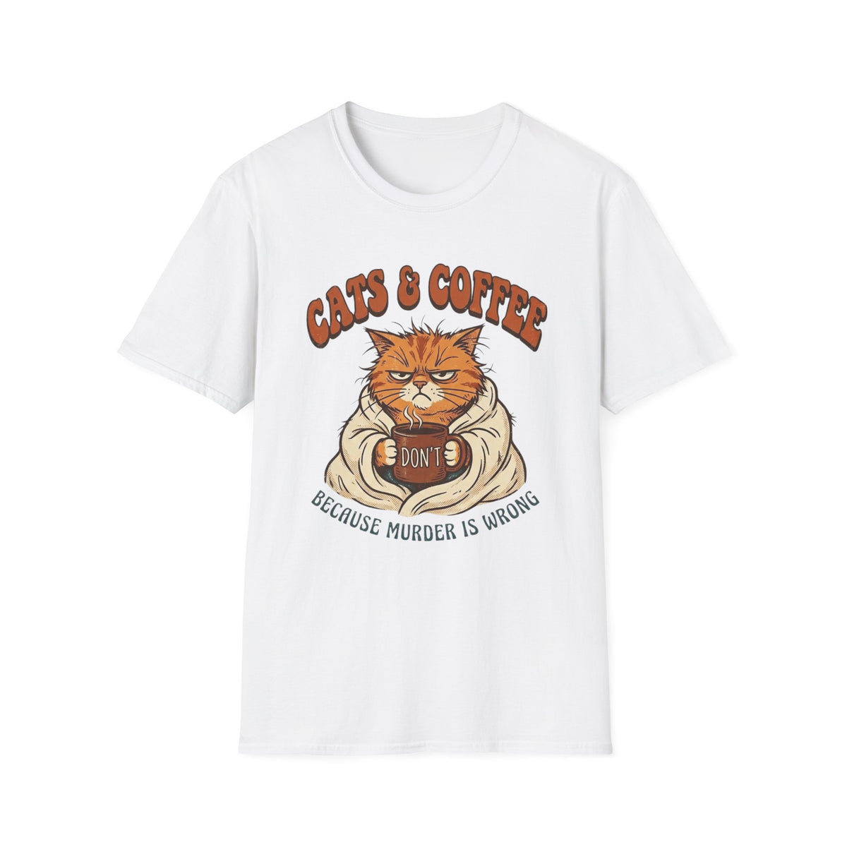 Grumpy Coffee Cat T-Shirt