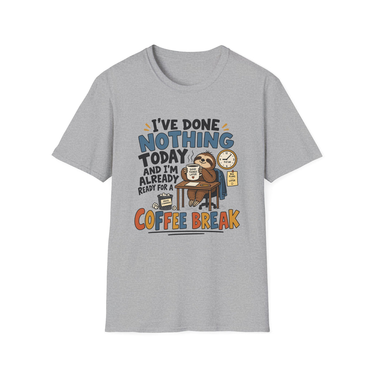 Sloth Coffee Break T-Shirt