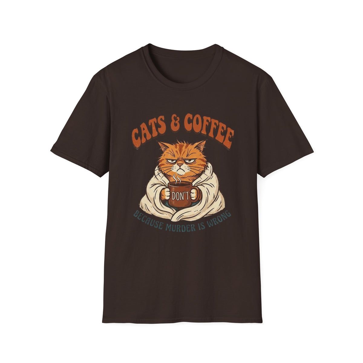 Grumpy Coffee Cat T-Shirt