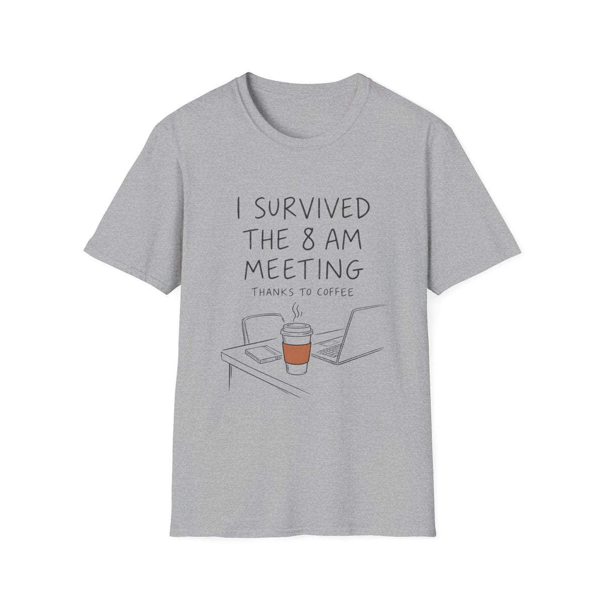 8am Meeting Survival T-Shirt