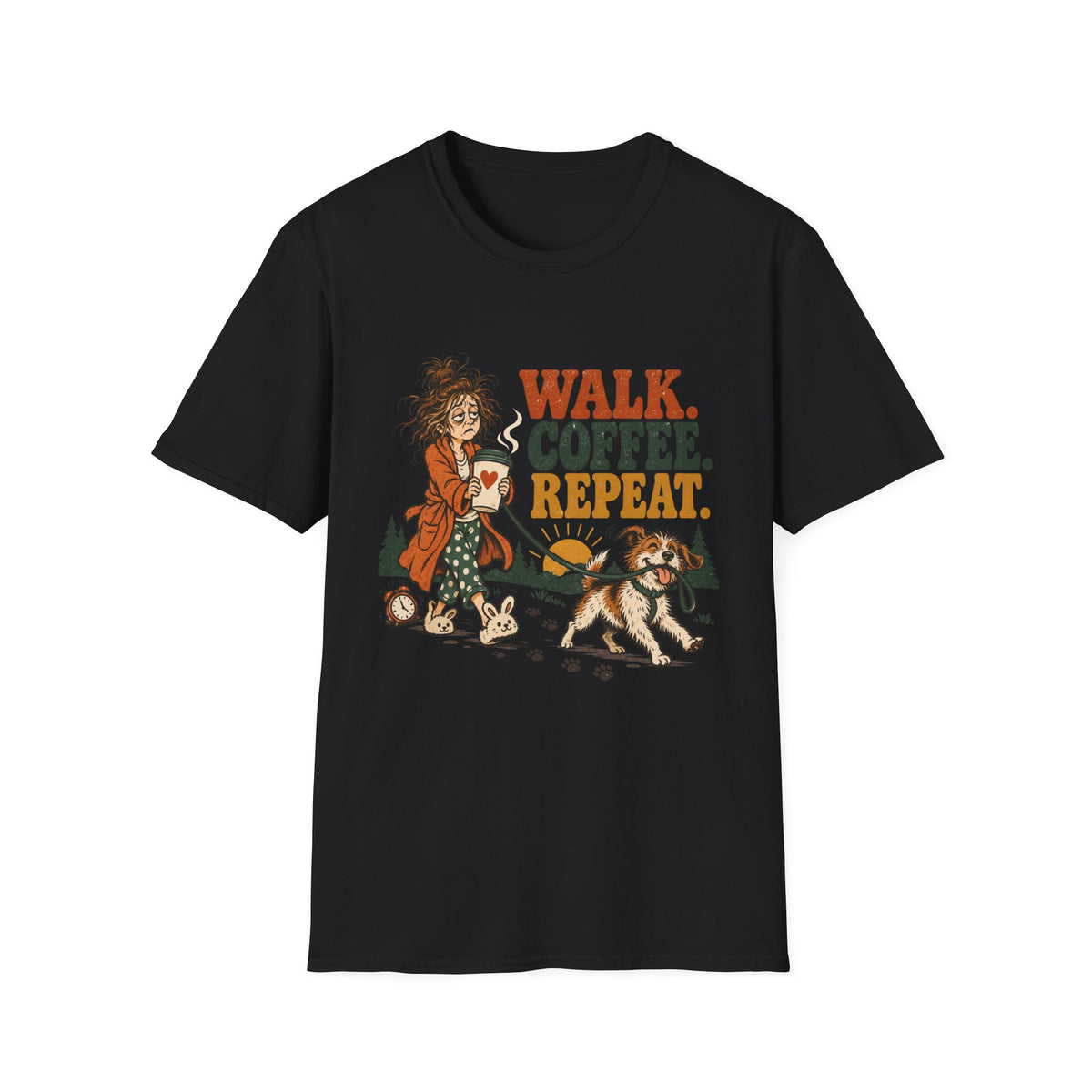 Walk Coffee Repeat T-Shirt