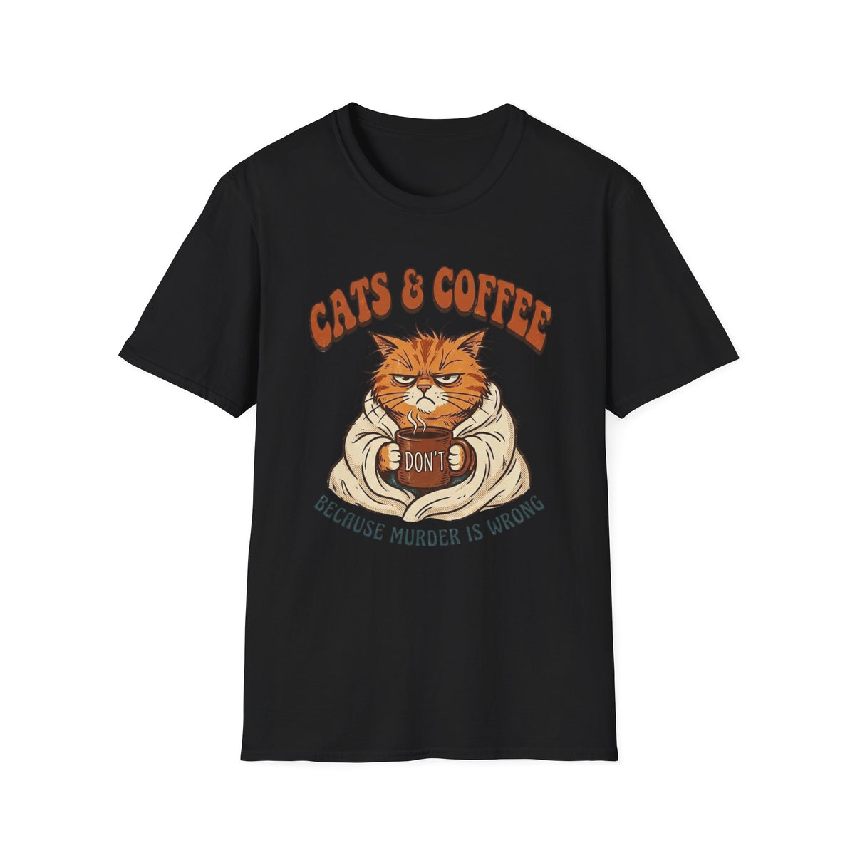 Grumpy Coffee Cat T-Shirt
