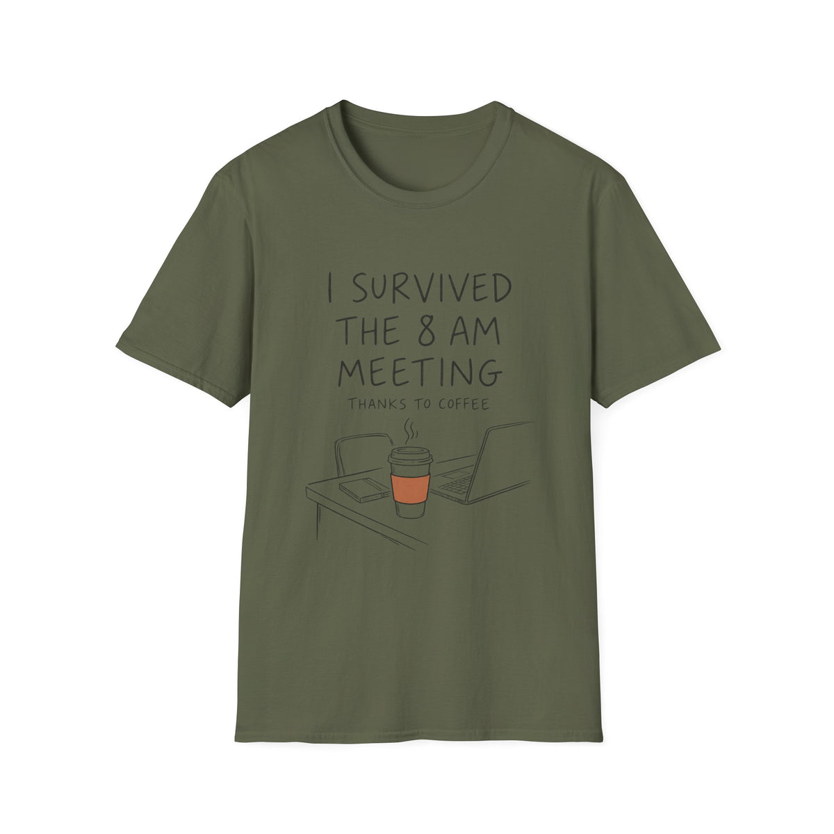 8am Meeting Survival T-Shirt