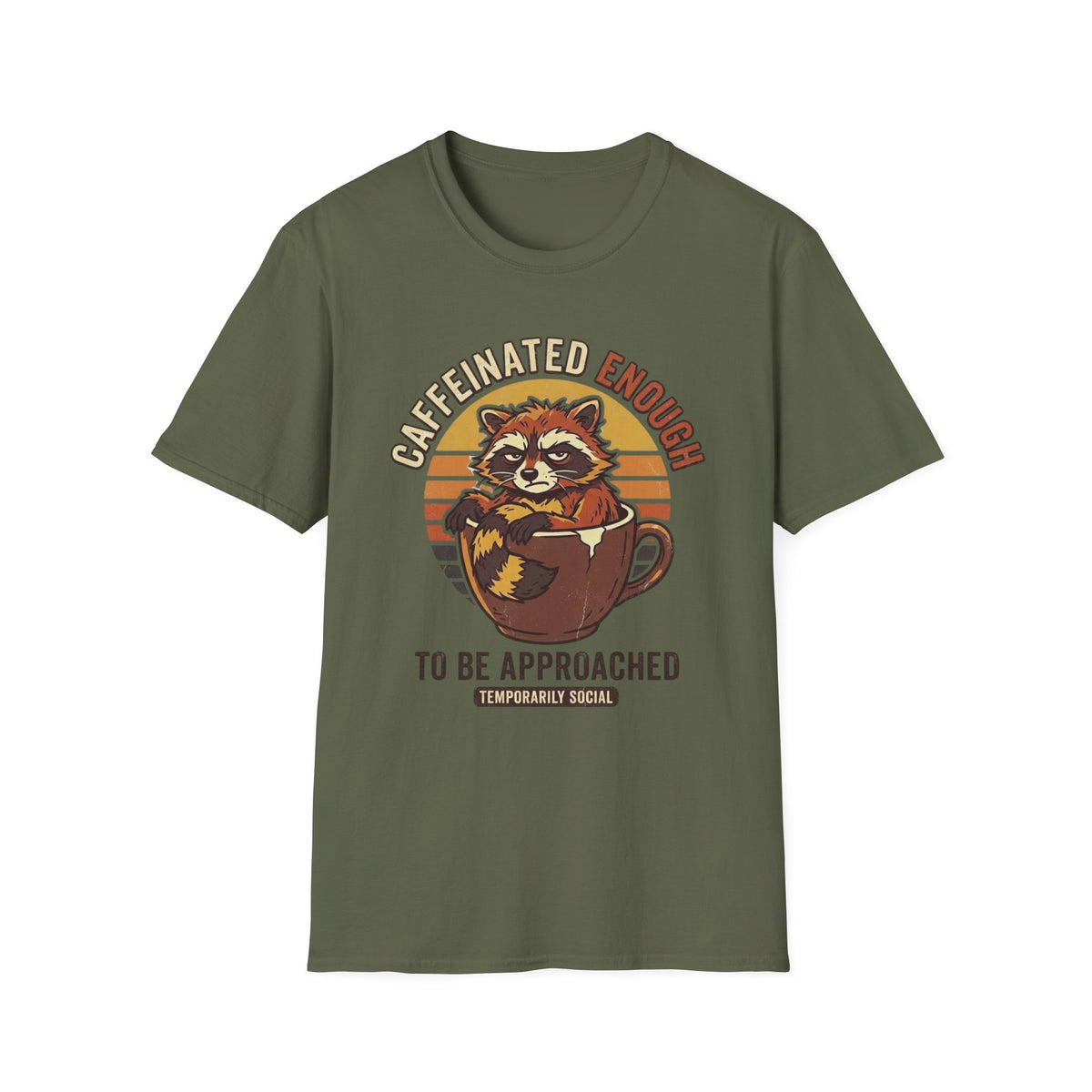 Caffeinated Raccoon T-Shirt