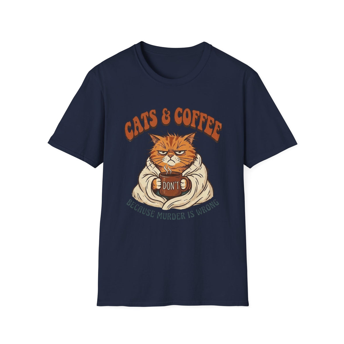 Grumpy Coffee Cat T-Shirt