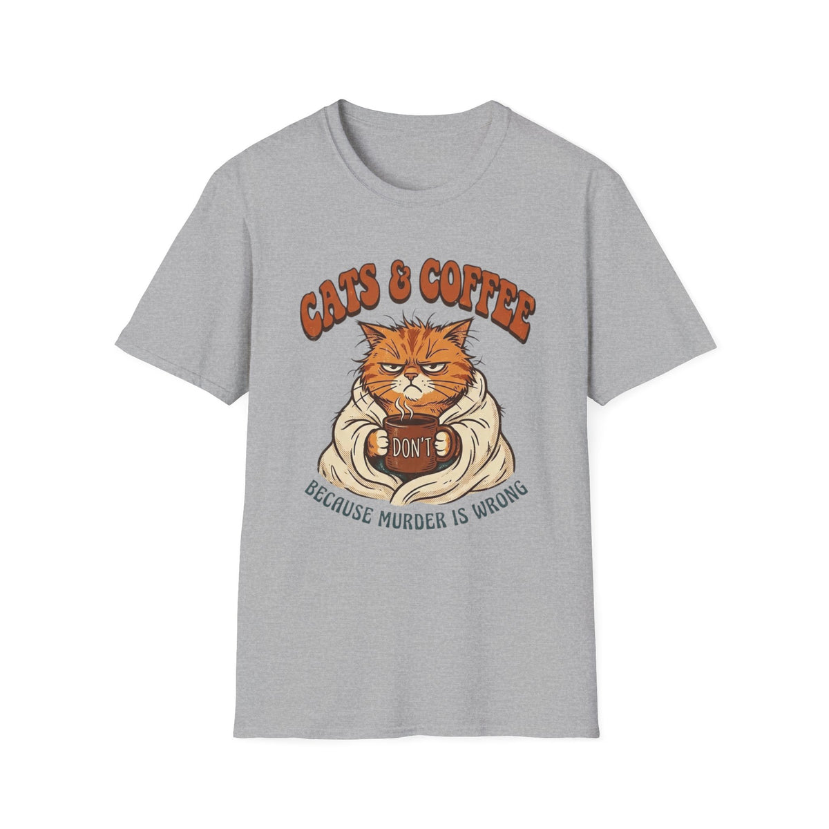Grumpy Coffee Cat T-Shirt