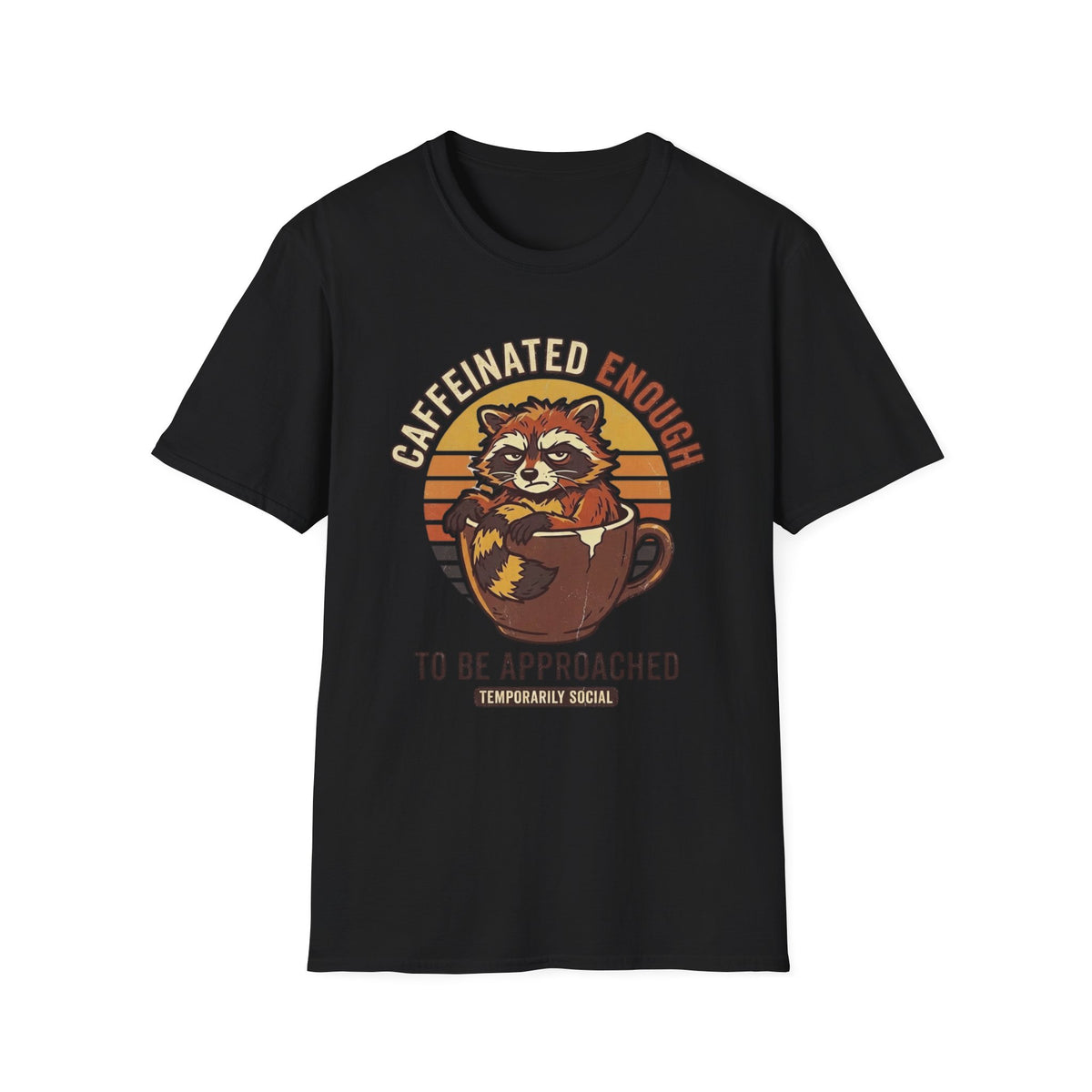 Caffeinated Raccoon T-Shirt