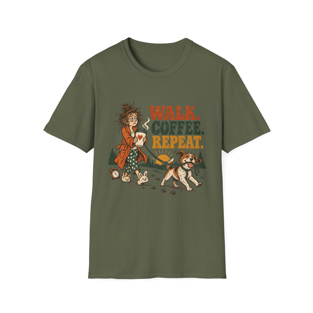 Walk Coffee Repeat T-Shirt