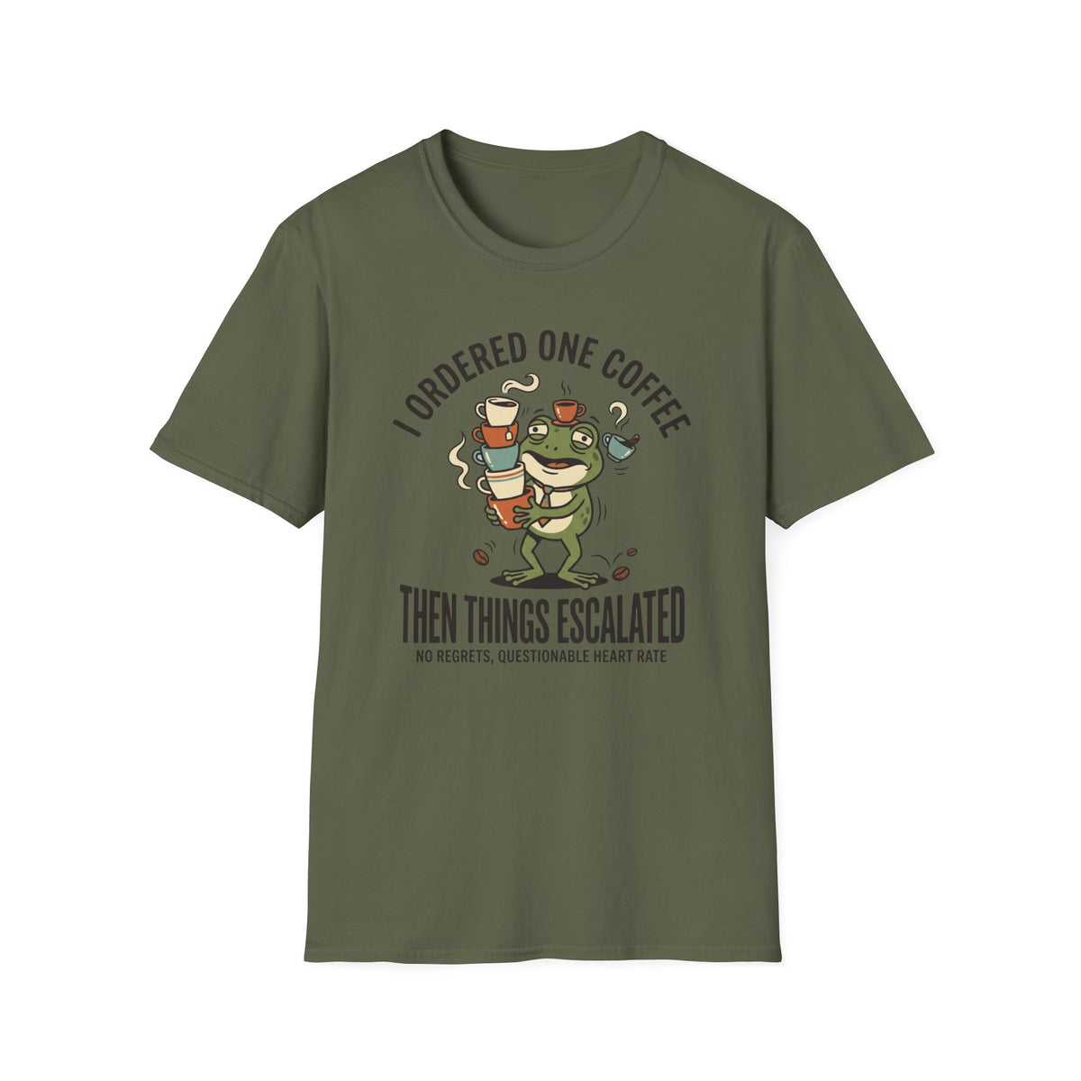 Escalated Coffee Frog T-Shirt